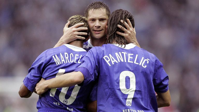 Als Spieler: Pal Dardai, Hertha BSC, 1997-2012, 373 Spiele, 22 Tore, Erfolge: deutscher Zweitligameister (2011), Ligapokalsieger (2002, 2003)