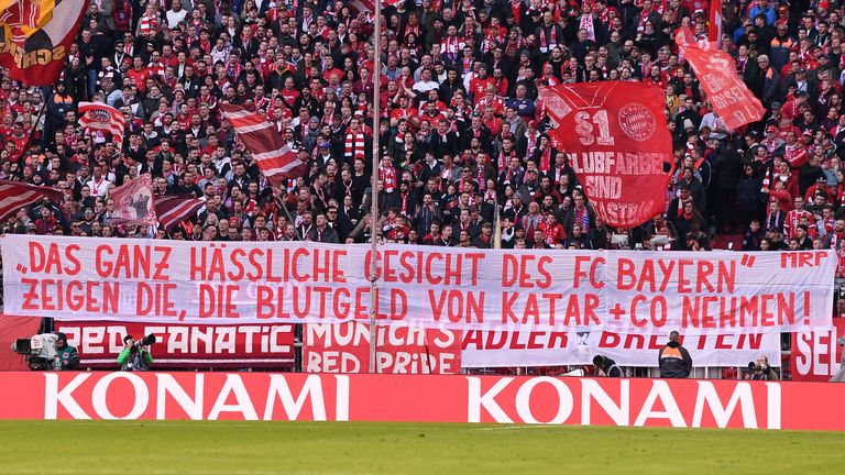Die Bayern-Fans haben schon oft gegen die Katar-Connection des Vereins protestiert.