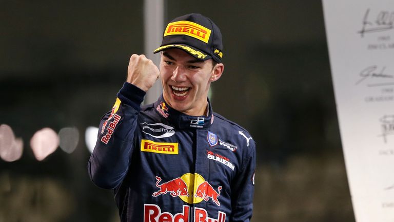 Pierre Gasly (Alpha Tauri) fuhr in der GP2/Formel 2 für EQ8 Caterham Racing (2014), DAMS (2015) und Prema Racing (2016), wichtigster Erfolg: Titel 2016