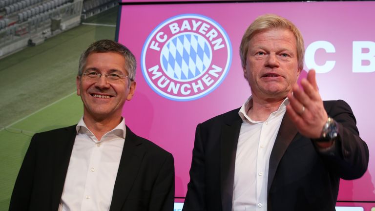 Bayern-Präsident Herbert Hainer (links) und Vorstandsvorsitzender Oliver Kahn.