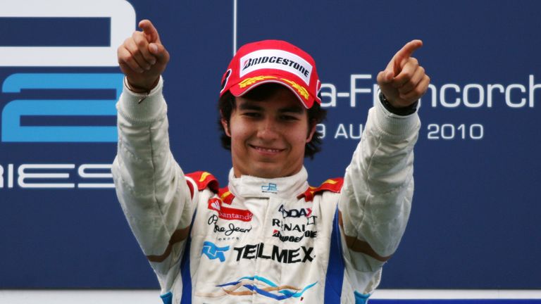 Sergio Perez (Red Bull), fuhr in der GP2 (ehemals Formel 2) für Telmex Arden International (2009) und Barwa Addax Team (2010), wichtigster Erfolg: Vizemeister 2010