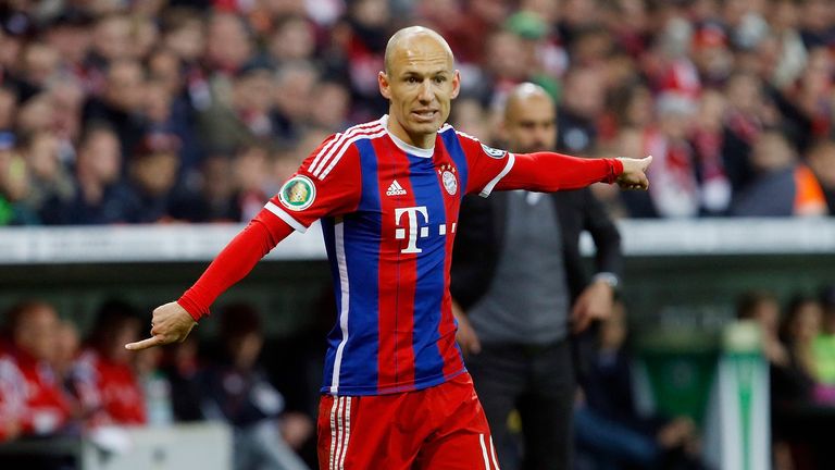 2014 - Arjen Robben (FC Bayern): Platz 4; Gewinner: Cristiano Ronaldo (Real Madrid)