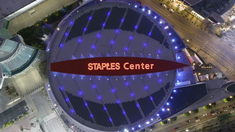 Das Staples Center in Los Angeles ist unter anderem die Heimat der Lakers und Clippers aus der NBA.