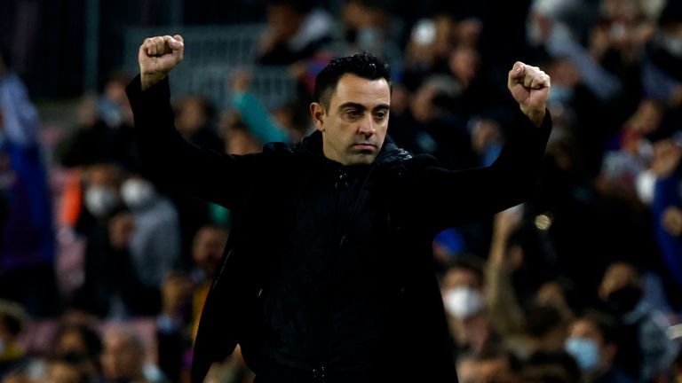 Xavi hat bei seinem Barca-Debüt als Trainer einen Sieg bejubeln dürfen.