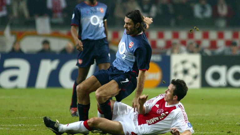 FC ARSENAL: 2002/03; Gegner: Ajax Amsterdam, AS Rom, FC Valencia