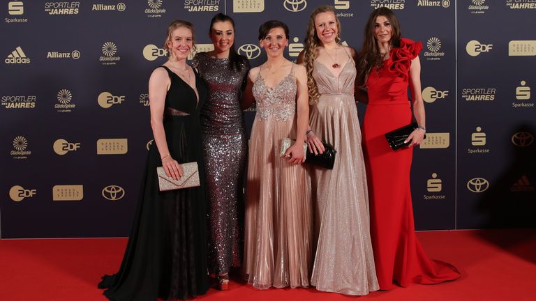 Lisa Brennauer, Franziska Brauße, Mieke Kröger und Lisa Klein sind Deutschlands Mannschaft des Jahres