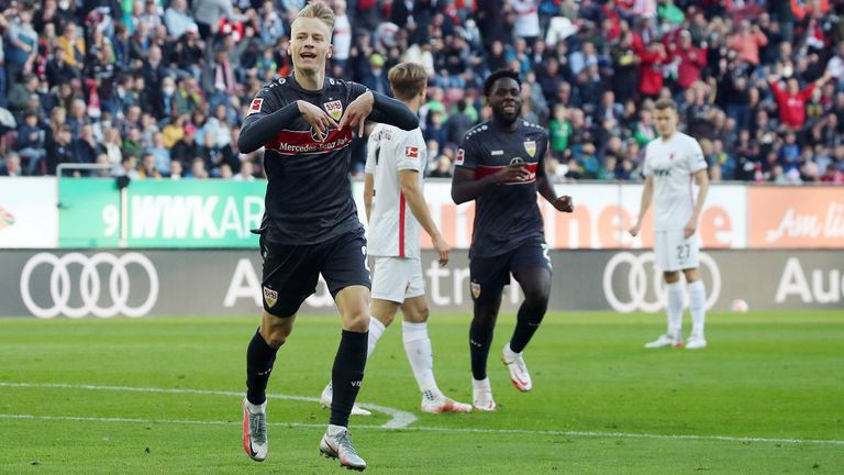 RECHTER FLÜGEL: Chris Führich – 23 Scorer-Punkte standen für den 23-Jährigen am Ende der vergangenen Zweitliga-Saison beim SC Paderborn zu Buche. Jetzt für den VfB Stuttgart am Ball. In acht Spielen erst eine Torbeteiligung. Marktwert: 8,3 Millionen Euro