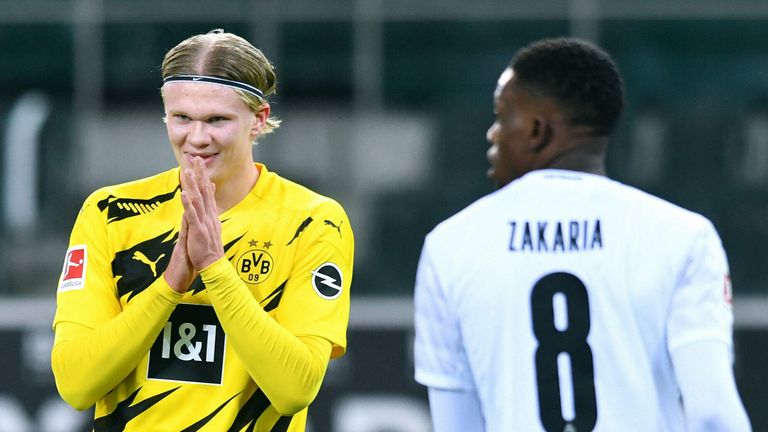 Um BVB-Star Erling Haaland (l.) und Gladbach Denis Zakria ranken sich viele Wechselgerüchte.
