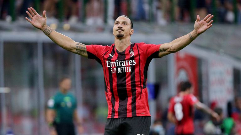  Zlatan Ibrahimovic erzielt den Ausgleich für Mailand.