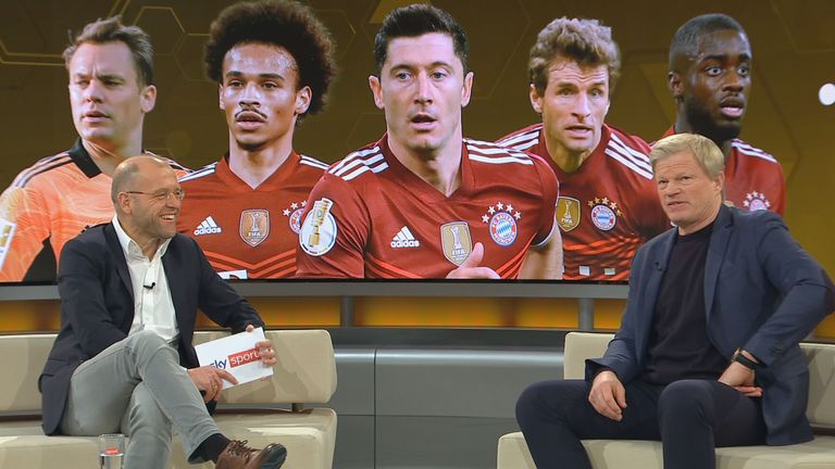 Bayern-Boss Oliver Kahn stand bei Sky90 Rede und Antwort.