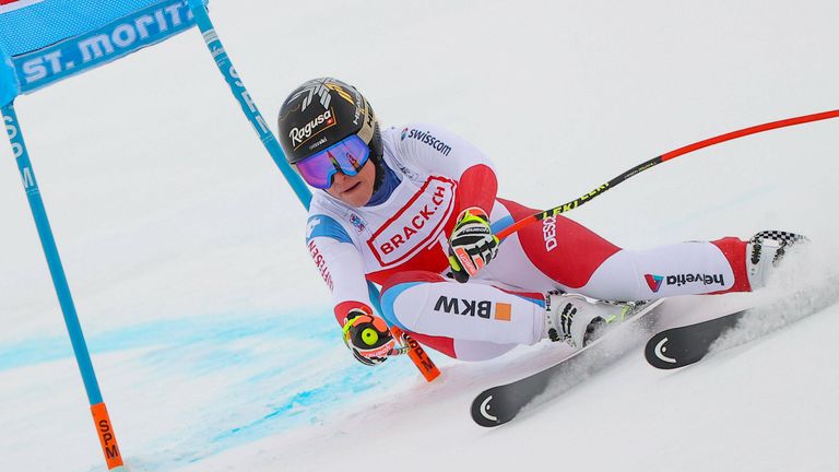 Lara Gut-Behrami siegt beim Super-G in St. Moritz.
