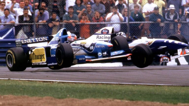 Michael Schumacher und Damon Hill lieferten sich zahlreiche packende Duelle.