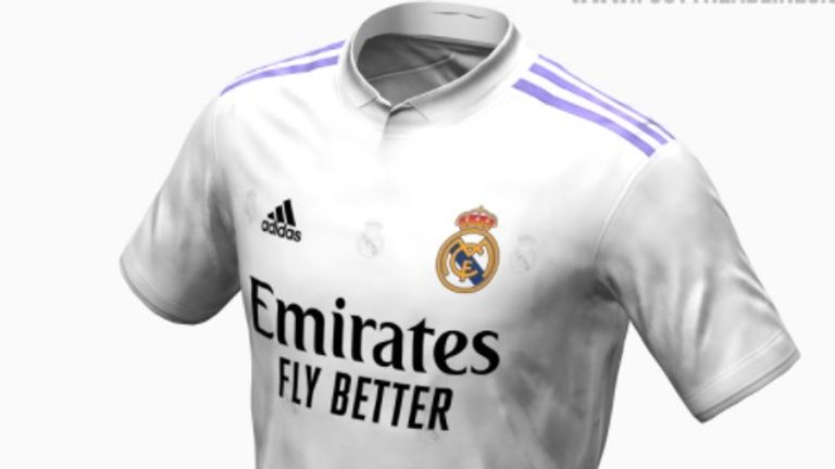 So könnte das Trikot von Real Madrid in der Saison 2022/23 aussehen. (Quelle: https://www.footyheadlines.com/)