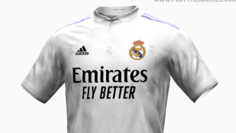 So könnte das Trikot von Real Madrid in der Saison 2022/23 aussehen. (Quelle: https://www.footyheadlines.com/)