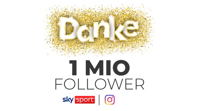Sky Sport erreicht mit seinem Channel @skysportde als erstes rein deutschsprachiges Sportmedium die Marke von 1 Million Follower auf Instagram.