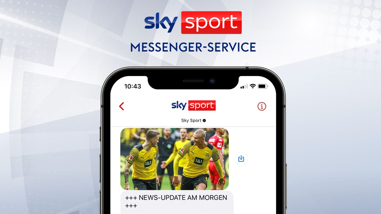Sky Sport Messenger Service Aktuelle Sport News direkt auf Dein Smartphone Mehr Sport News Sky Sport