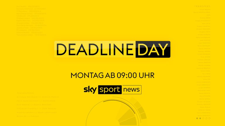 Traditionell erstrahlt Sky Sport News am Deadline Day in ganz Gelb! Am 31. Januar müssen die letzten Transfers bis 18 Uhr über die Bühne gehen.