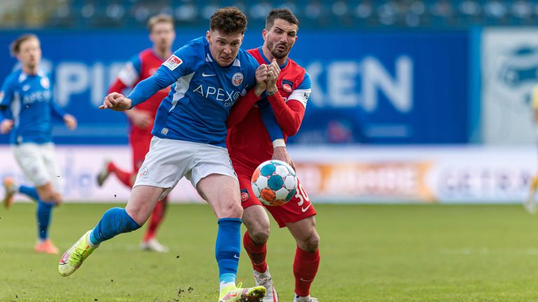 Hansa Rostock und der 1. FC Heidenheim teilen sich die Punkte.