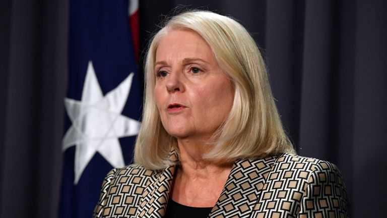 Australiens Innenministerin Karen Andrews äußert sich zum Fall Novak Djokovic.