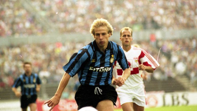 Jürgen Klinsmann: 01.07.1989 bis 01.07.1992 (123 Spiele, 40 Tore)