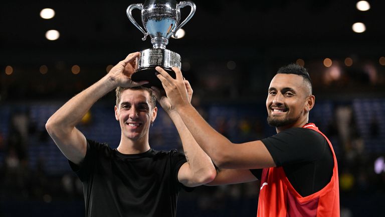 Die Australier Nick Kyrgios und Thanasi Kokkinakis gewinnen die Australian Open im Doppel. 