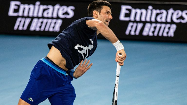 Novak Djokovic darf 2022 nicht an den Australian Open teilnehmen. 