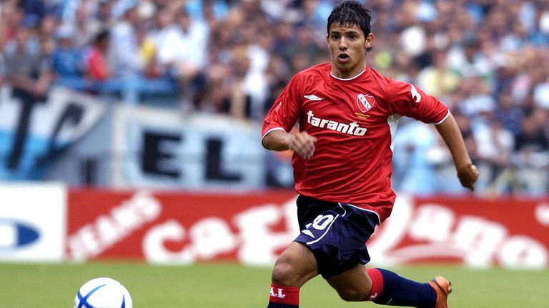 Der junge Sergio Agüero 2006 in Diensten von Independiente.
