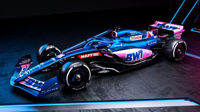 So sieht der neue A522 von Alpine aus (Quelle: Twitter/@AlpineF1Team)