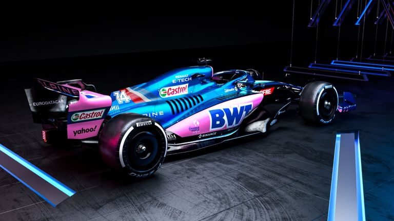 So sieht der neue A522 von Alpine aus (Quelle: Twitter/@AlpineF1Team)