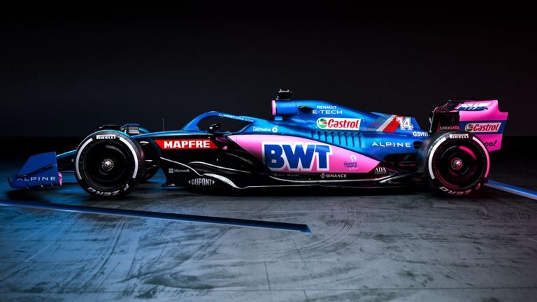 So sieht der neue A522 von Alpine aus (Quelle: Twitter/@AlpineF1Team)