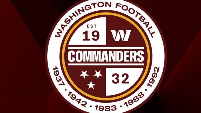 Das neue Logo der Washington Commanders. (Quelle: https://twitter.com/Commanders)