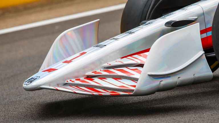 Der Frontflügel des neuen Formel-1-Autos. 