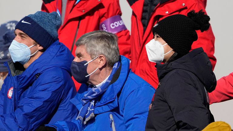 Peng Shuai besuchte bei den Olympischen Winterspielen auch Thomas Bach.