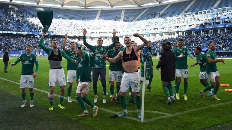 Der SV Werder Bremen hat im Aufstiegsrennen der 2. Bundesliga aktuell die besten Chancen.