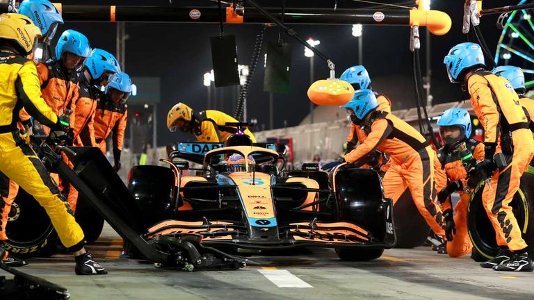 Platz 1: McLaren (Daniel Ricciardo) - 2,31 Sekunden (Runde 17) - 25 Punkte