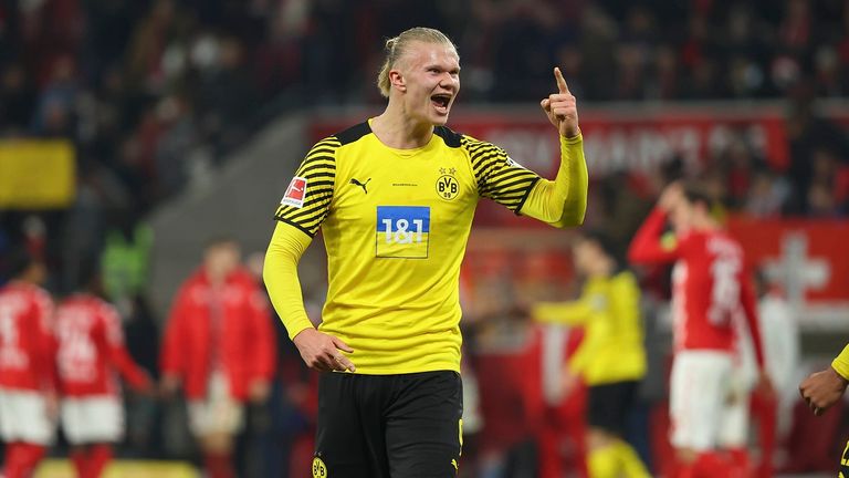Platz 15: Erling Haaland (Borussia Dortmund) - 16 Tore x Faktor 2 = 32 Punkte