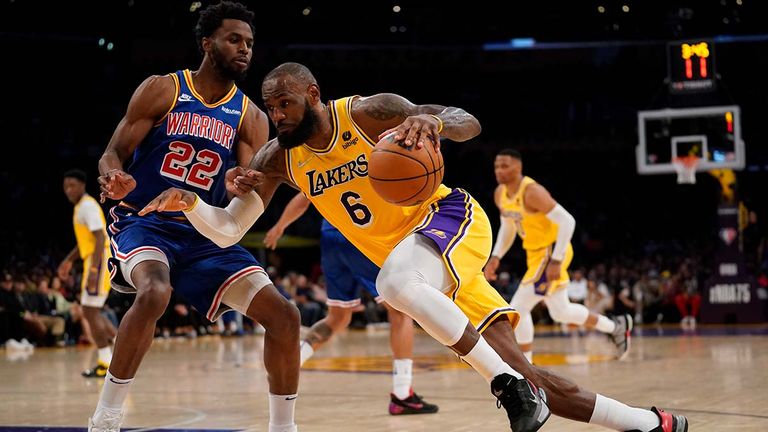 LeBron James führte die Lakers mit 56 Punkten zum Sieg gegen die kriselnden Golden State Warriors.