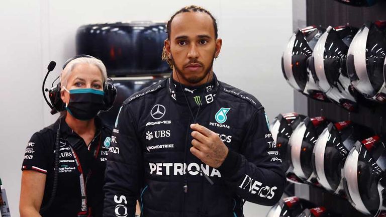 Lewis Hamilton erlebt in Jeddah beim Qualifying zum GP von Saudi-Arabien ein Debakel.