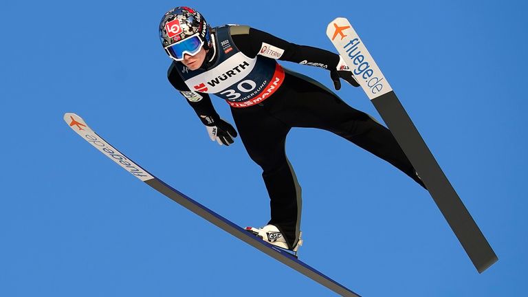 Marius Lindvik bei der Skiflug-WM.