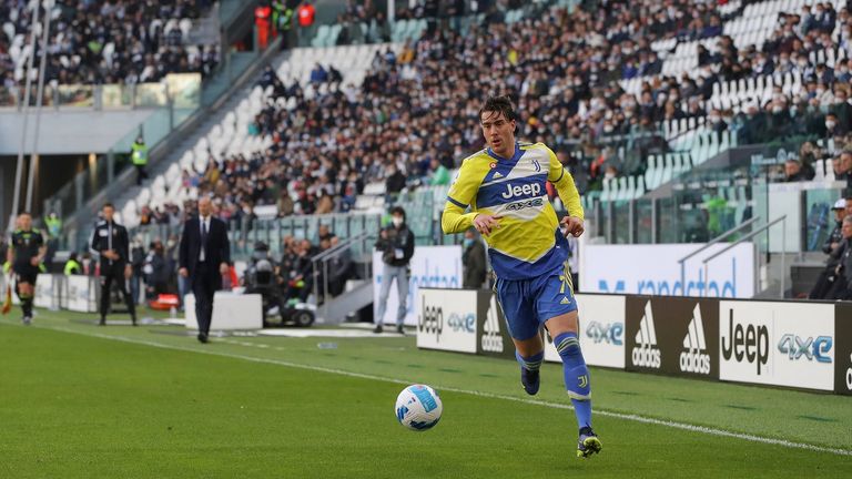 Platz 5 (geteilt): Dusan Vlahovic (Juventus Turin) - 21 Tore x Faktor 2 = 42 Punkte
