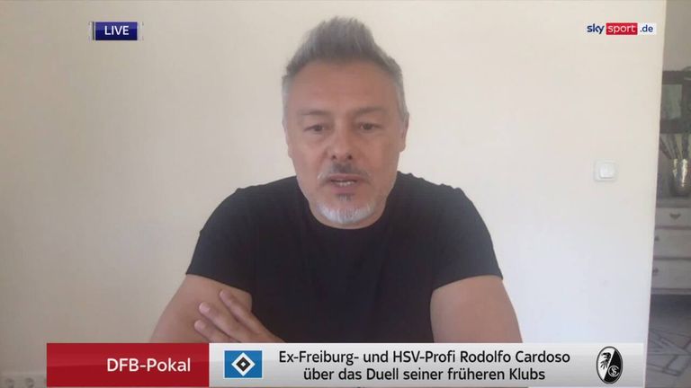 DFBPokal Video Rodolfo Cardoso vor dem Spiel HSV gegen Freiburg