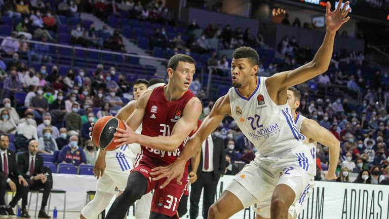 Die Bayern-Basketballer besiegen Real Madrid in der Euroleague.