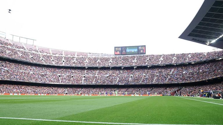Das Camp Nou in Barcelona wird modernisiert.