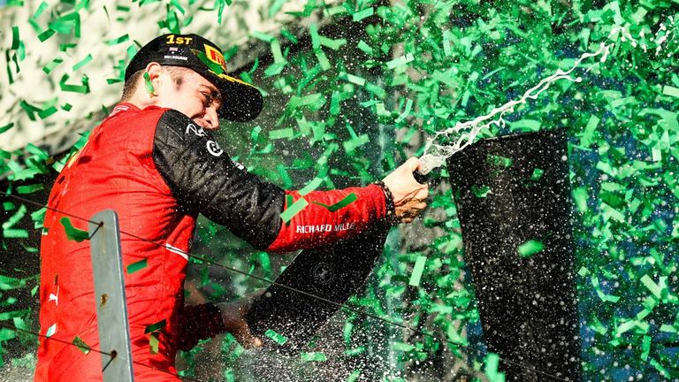 Charles Leclerc ist zum dritten Mal in Folge notenbester Fahrer beim Sky User Voting.