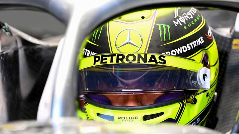 Lewis Hamilton ist in seinem neuen W13 E Performance noch nicht siegfähig. 
