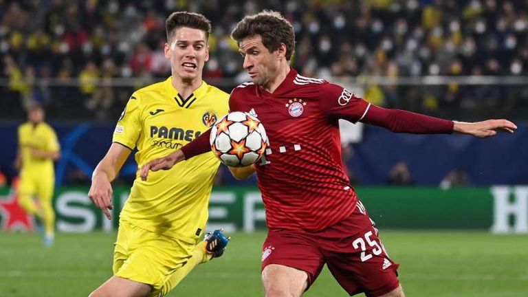 Thomas Müller bleibt gegen Villarreal wirkungslos.