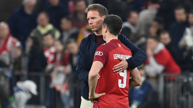 Nagelsmann hat sich zum Verhältnis mit Lewandowski geäußert.