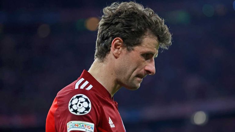 Thomas Müller ringt nach dem Aus in der Champions League um Worte. 