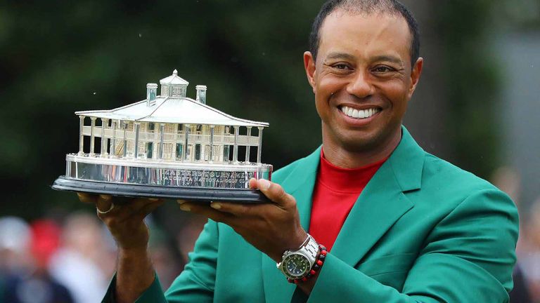 Tiger Woods feierte 2019 seinen letzten von bislang fünf Siegen beim Masters in Augusta.