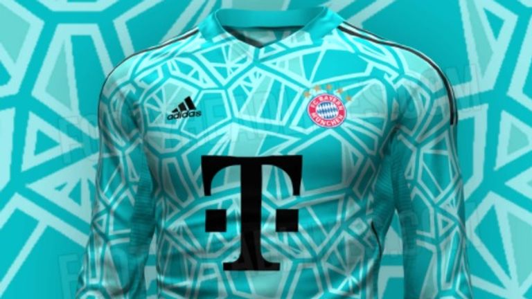 So sieht wohl das Trikot von Manuel Neuer in der Saison 2022/23 aus. (Quelle: https://www.footyheadlines.com/)